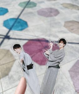 アンブレラスカイの影と推しのアクスタ