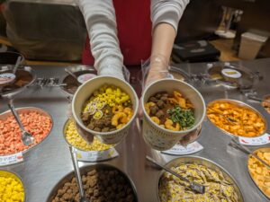 カップヌードルの具をオーダーした完成写真