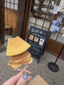 米粉を使用したバームクーヘン