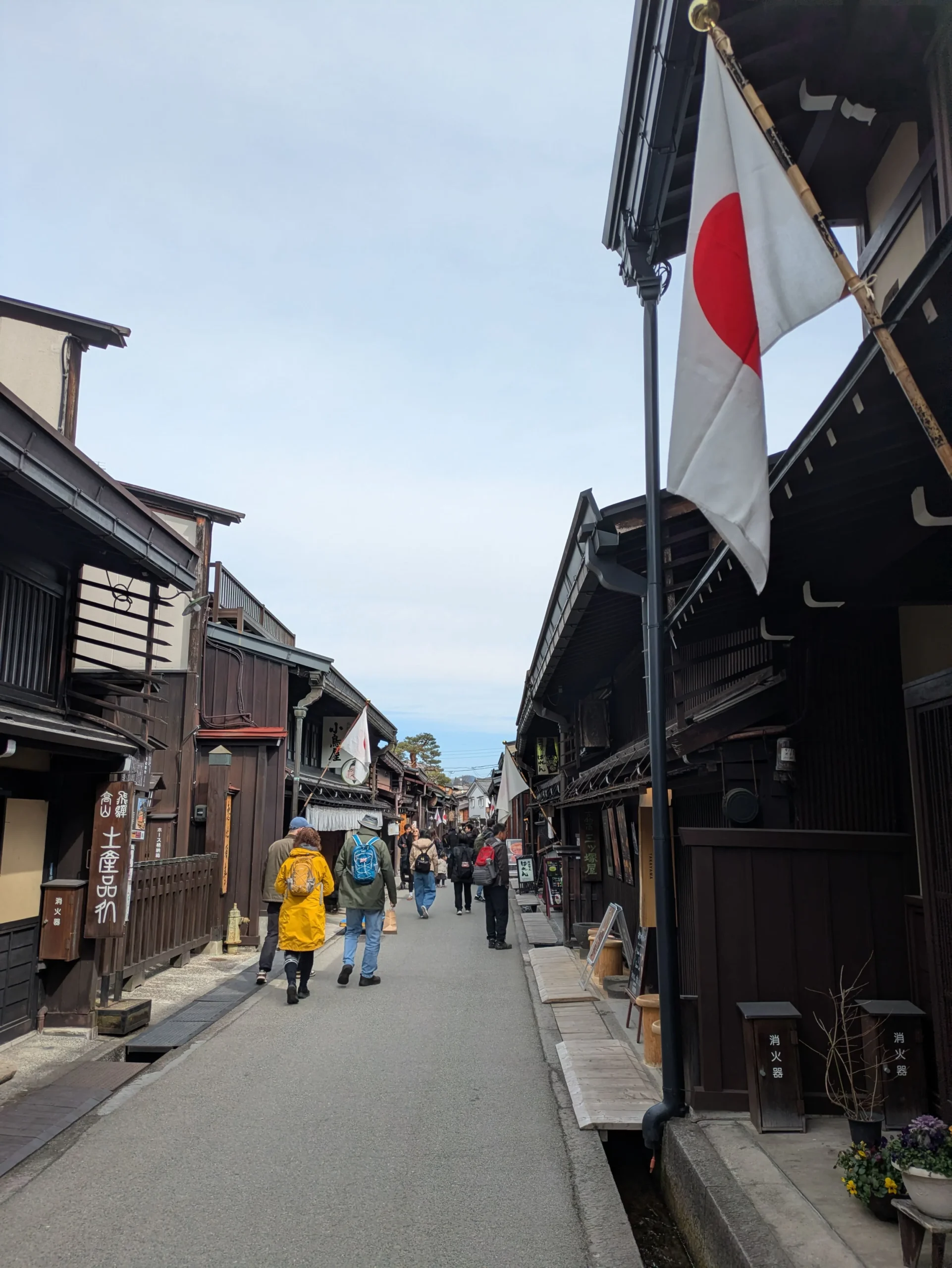 高山市内にある古い町並み