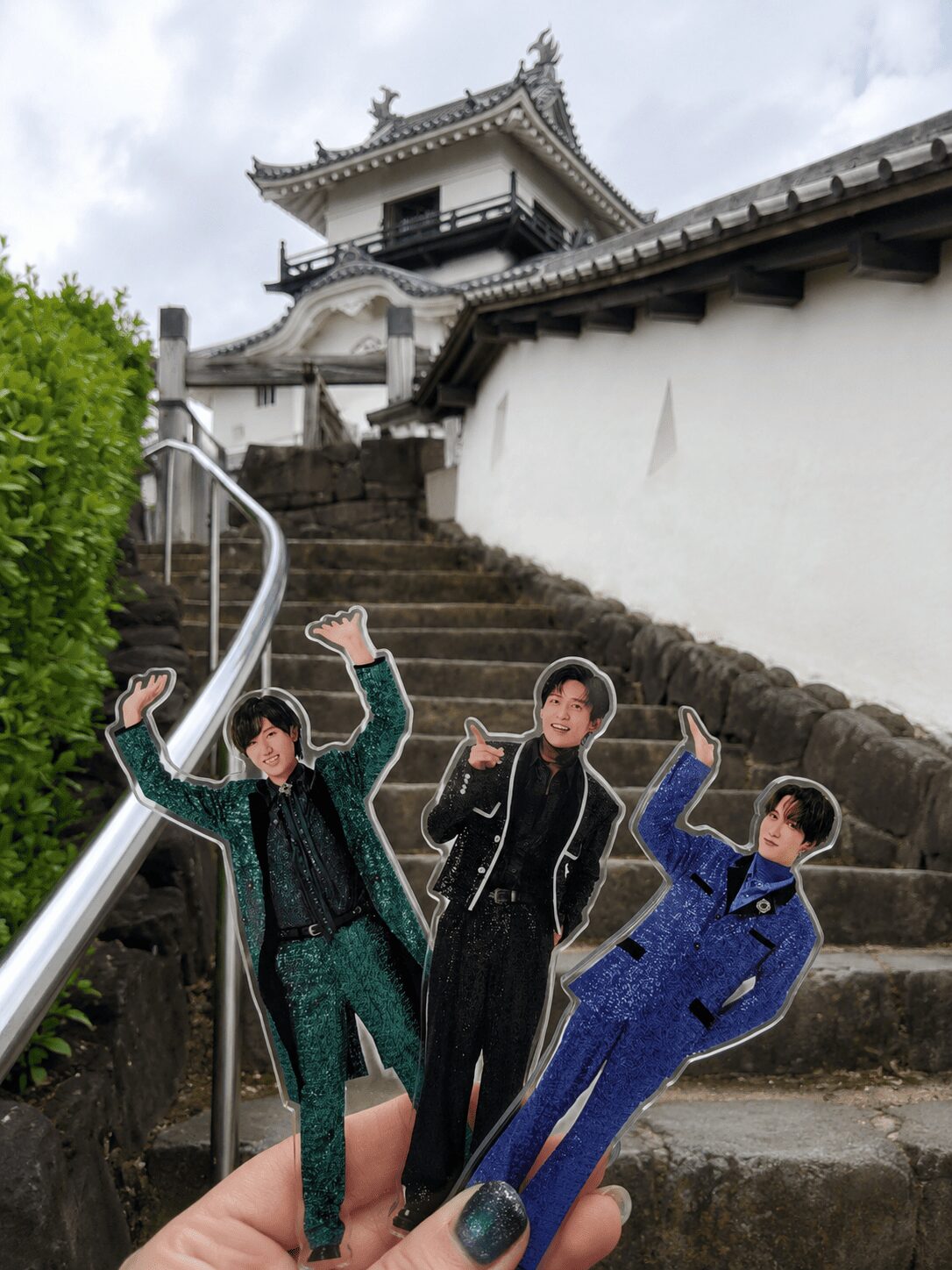掛川城と推しのアクスタ