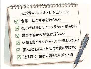 LINEルールの表のイメージ