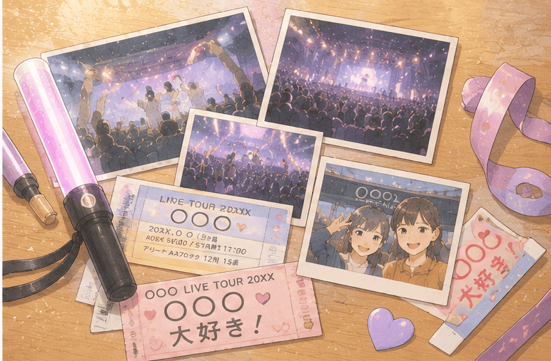 ライブの思い出イメージイラスト