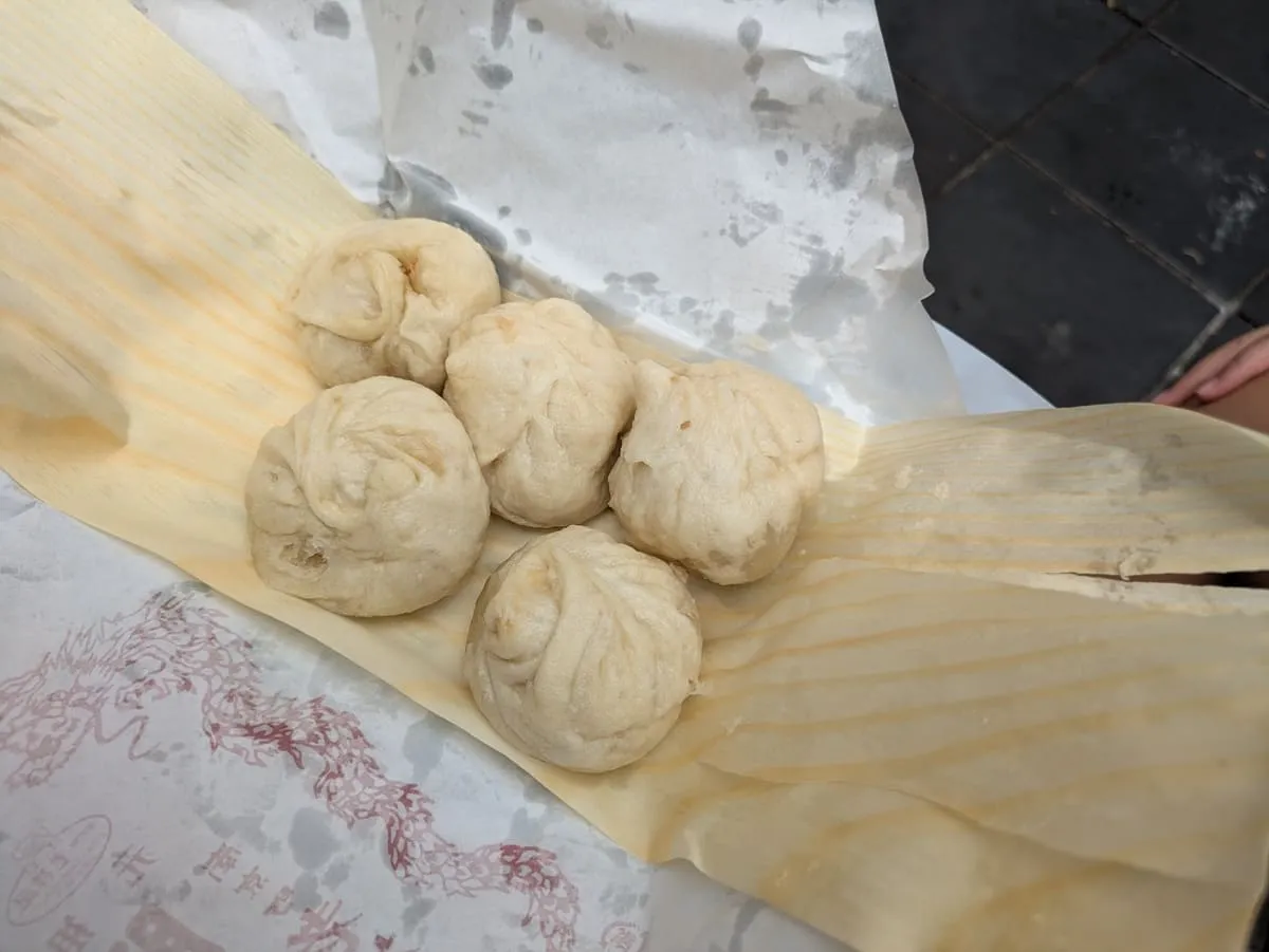 神戸南京町で食べた肉まん